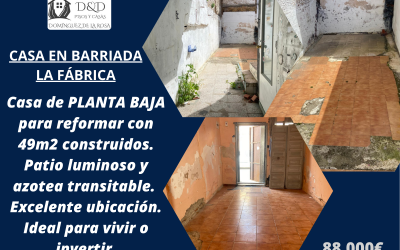 CASA EN BARRIADA LA FÁBRICA